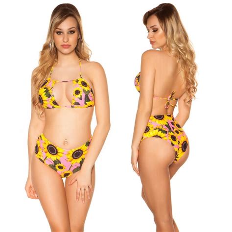 Comprar Bikini Girasoles Fucsia Ne N Bikinis Moda