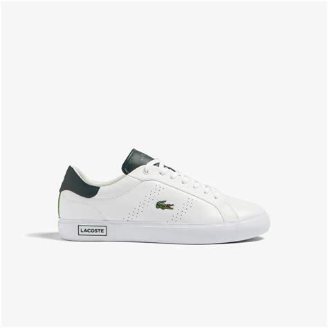 Buy Mens Lacoste Powercourt 20 Leather Heel Pop Trainers Lacoste Sa