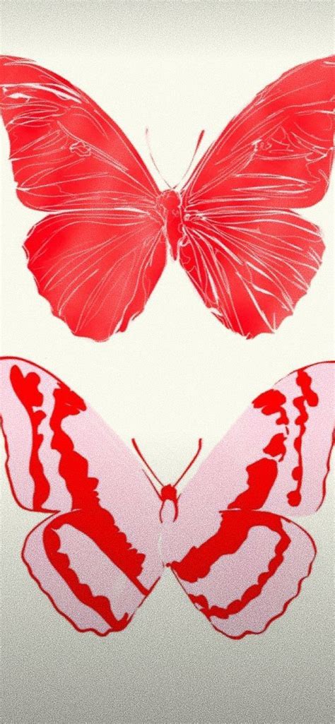 Red Butterfly Iphone Wallpapers Wallpaper Cave