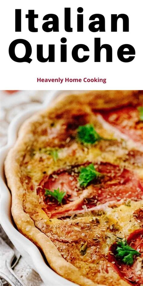 Italian Quiche Easy Brunch Recipe Karinokada