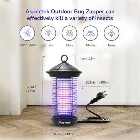 Lampe Anti Moustique électrique 20w Tue Mouche à Lumière Uv étanche