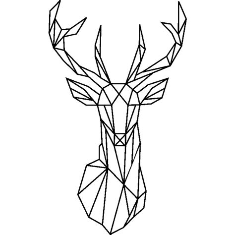 Deer Wall decal Sticker Geometry - deer png download - 800*800 - Free Transparent Deer png ...