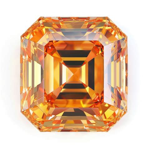 Radiant Orange Gemstone Square Free Photo Rawpixel