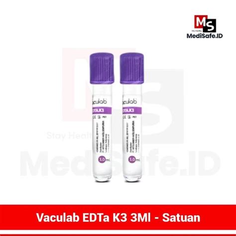 Vaculab Edta K Ml Tabung Sampel Darah Vacutainer Pcs Lazada Indonesia