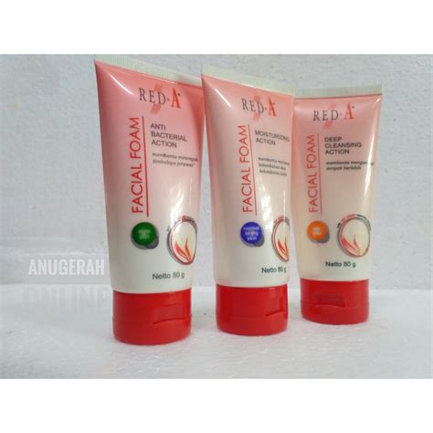 Jual RED A Facial Foam 80 G Shopee Indonesia