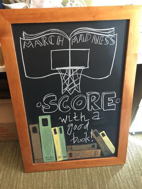 March Madness Library Display Score With A Good Book Library Book