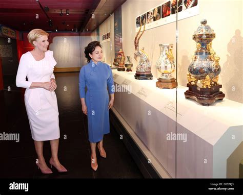 Beijing China 24th June 2024 Peng Liyuan Wife Of Chinese President