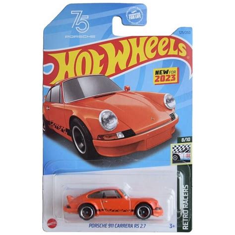 HKJ Машинка металлическая игрушка Hot Wheels коллекционная модель Porsche Carrera RS
