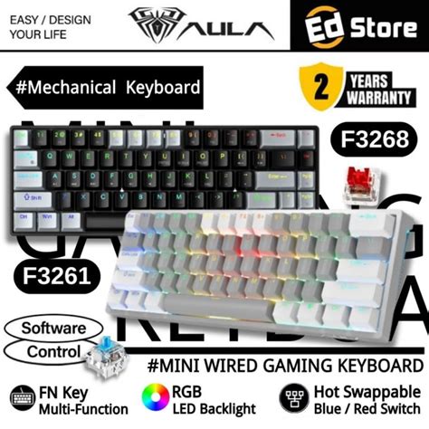 Aula F Keys Aula F Keys Wired Mechanical Keyboard Keys Rgb Hot Swappable