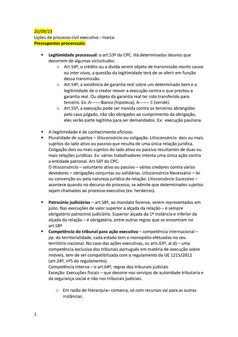 Processo Executivo E De Recursos Li Es De Processo Civil