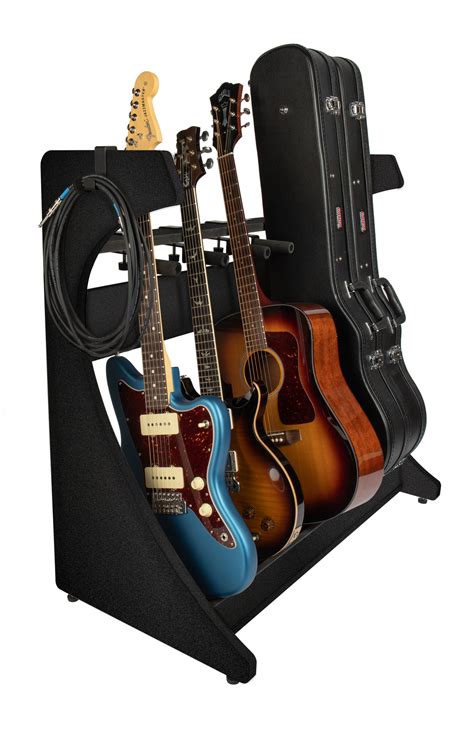 Elite Five Electric/Acoustic Guitar Rack - BLK - Gator Cases