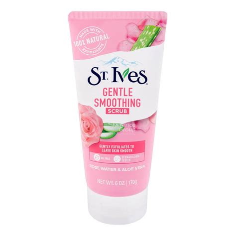 St Ives Gentle Smoothing Scrub Rose Water And Aloe Vera Ntuc Fairprice