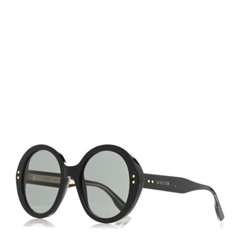 Gucci Acetate Round Sunglasses Gg1081s Black 1104606 Fashionphile