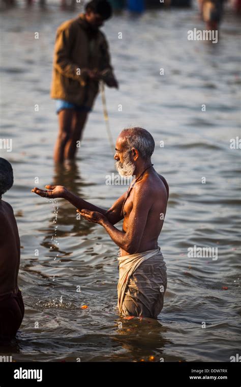 Devotes And Pilgrims Taking Holy Dip In Ganga During The Auspicious Day