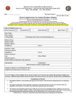 Fillable Online Permit Application For Indoor Outdoor Display Fax Email