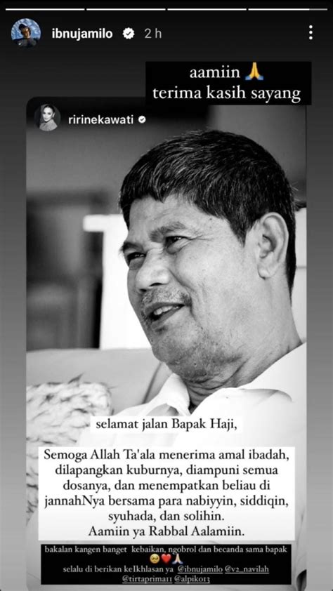 Inalillahi Wainailaihi Rojiun Ibnu Jamil Berduka