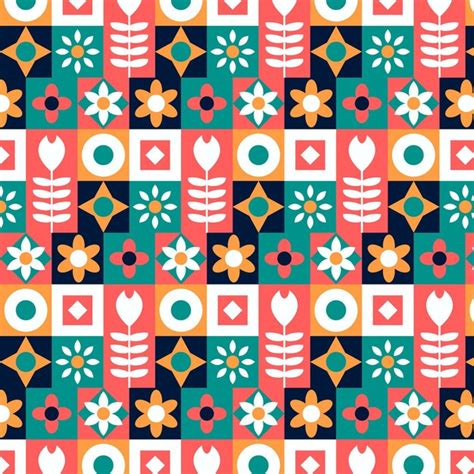 Free Vector Flat Scandinavian Design Pattern