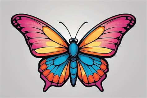 Premium Vector | Butterfly color logo design