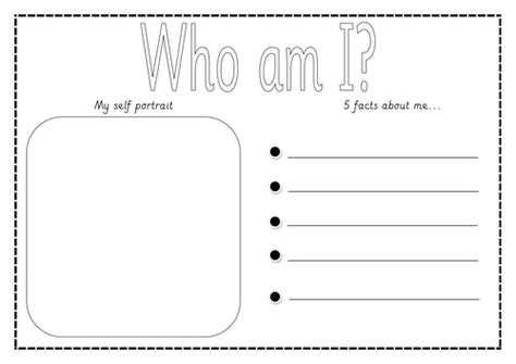 Who Am I First Day Activity Differentiated Teaching Resources