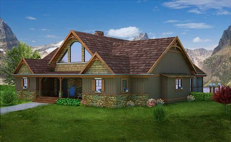 Mountain House With Open Floor Plan By Max Fulbright Designs