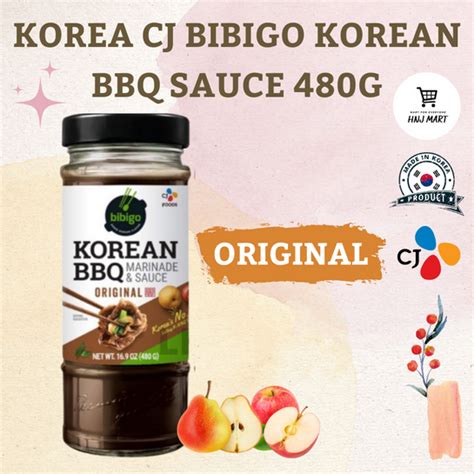 Korea CJ Bibigo Korean BBQ Sauce 480g Marinade Sauce Pineapple Hot Spicy Original Lazada