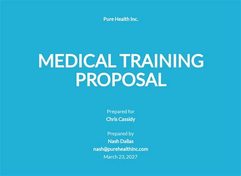 medical proposal templates microsoft word