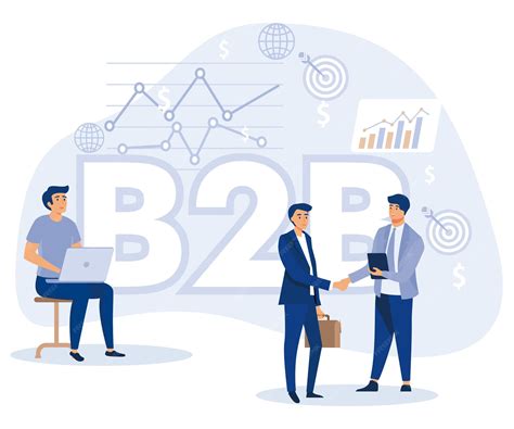 Premium Vector | B2B Business to business concept Successful business