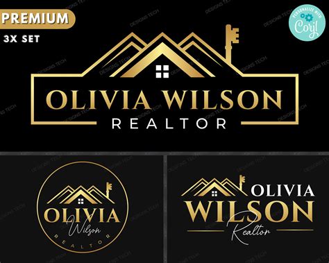 Real Estate Logo, DIY Logo Design Template, Real Estate Agent Logo