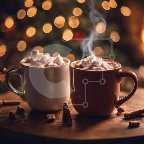 Cozy Up With Hot Cocoa By The Christmas Tree Stock Photo Creative Fabrica
