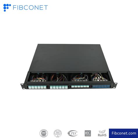 FTTH 48 Core Rack Mount Sc FC St LC Splicing Fiber Optic Patch Panel