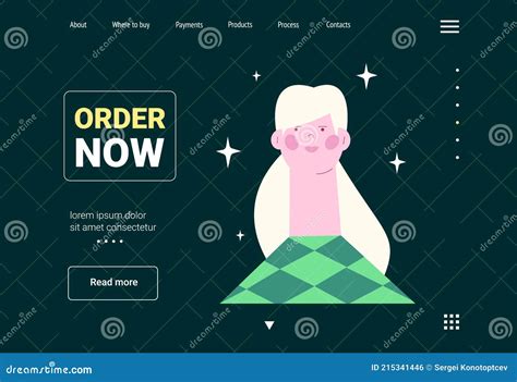 Portrait Of A Cute Smiling Blonde Girl Stock Vector Illustration Of Hair Person 215341446