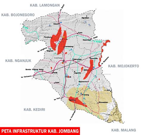 Peta Kabupaten Jombang Jawa Timur Sejarah Indonesia Peta Dunia