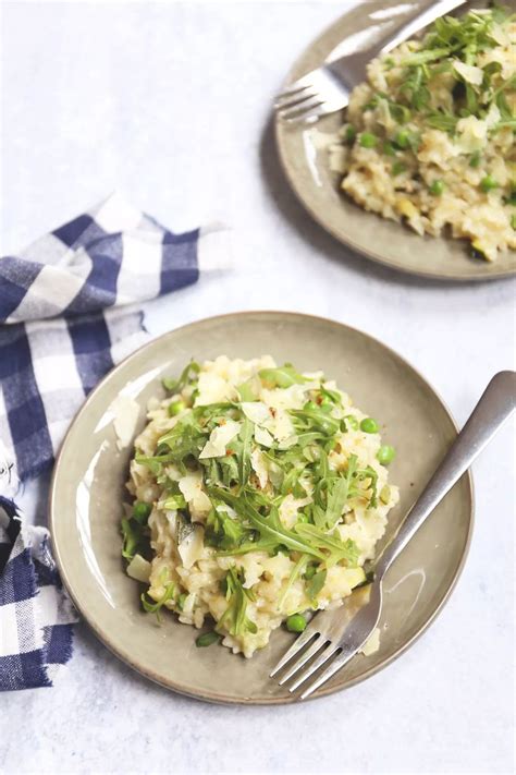 Ovenrisotto Met Groene Groenten Groenten Vegetarisch Eten Voedsel