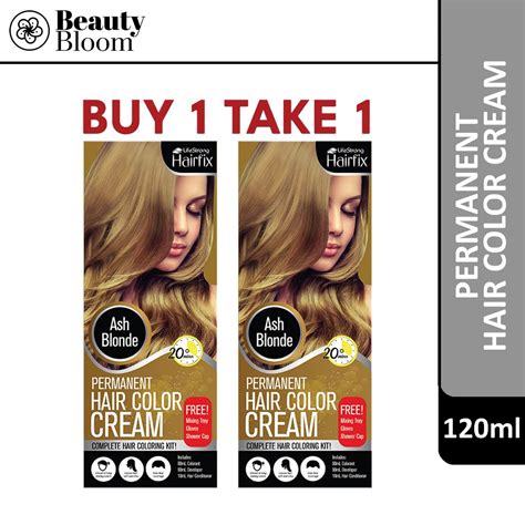 Hairfix Permanent Color Cream Kit Ml Buy Take Ash Blonde Shopee Philippines