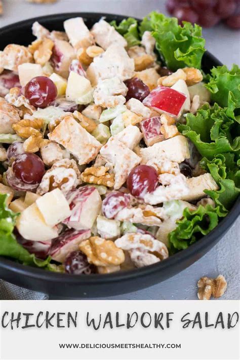 Chicken Waldorf Salad 15 Minute Lunch Delicious Meets Healthy