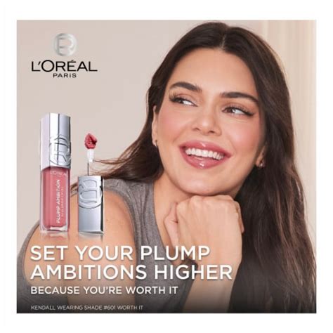 L Oreal Paris Plump Ambition Lip Oil With Hyaluronic Acid Nude Macaron Fl Oz Kroger