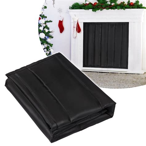 Thmomex Magnetic Fireplace Cover Indoor Fireplace Blanket Keep Drafts