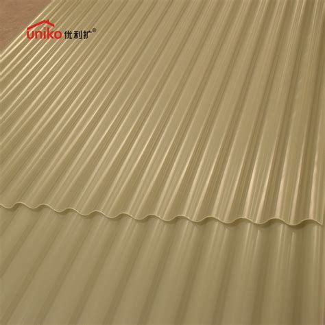 Recyclable High Performance Weather Resistant Asa Upvc Big Wave Roof