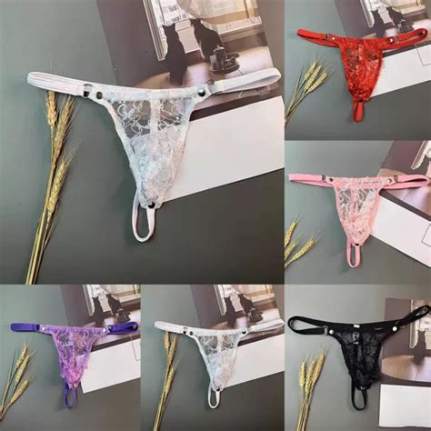 Hommes Sexy Sissy Pochette Culotte Lingerie Dentelle Bikini String Sous