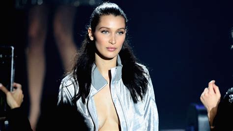 Bella Hadid Skips Her Bra Exposes Boob Tape On Cannes Runway Entertainment Tonight