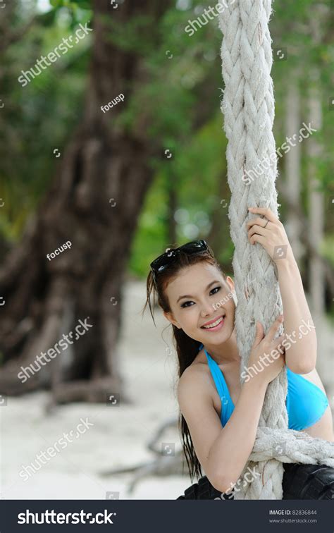 Sexy Bikini Model On Beach Sa ภาพสตอก 82836844 Shutterstock