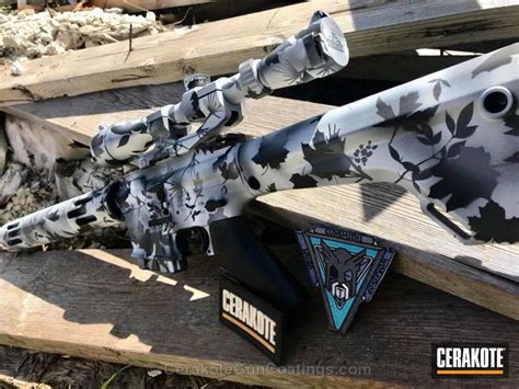 Tactical Rifle Done In A Custom Snow Camo Finish By Web User Cerakote