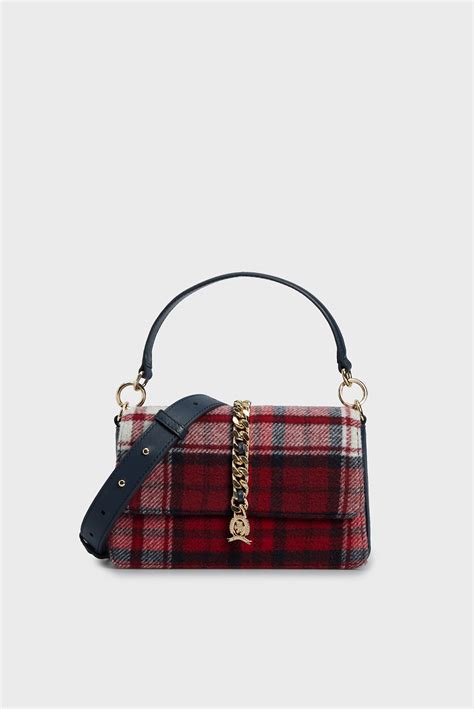 Женская кожаная сумка LUXE LEATHER CROSSOVER CHECK Tommy Hilfiger ...