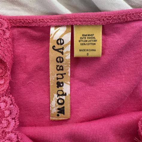 Y K Cotton Hot Pink Lace Cami Top Perfect Depop