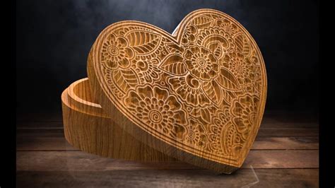 V Carved Jewelry Box Files For CNC Dxf Svg Ai Pdf Etsy