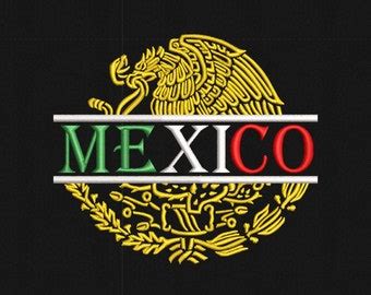 Mexican Eagle Dst Embroidery File Etsy