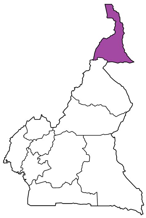 Carte De La Région De Lextrême Nord Cameroun