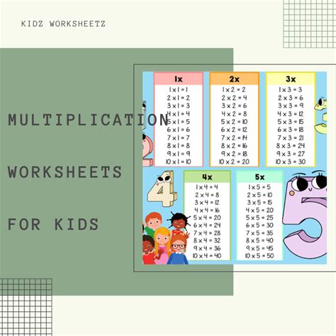 multiplication activities  kids