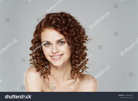 Curly Hair Beautiful Face Nude Shoulders Stock Photo Shutterstock
