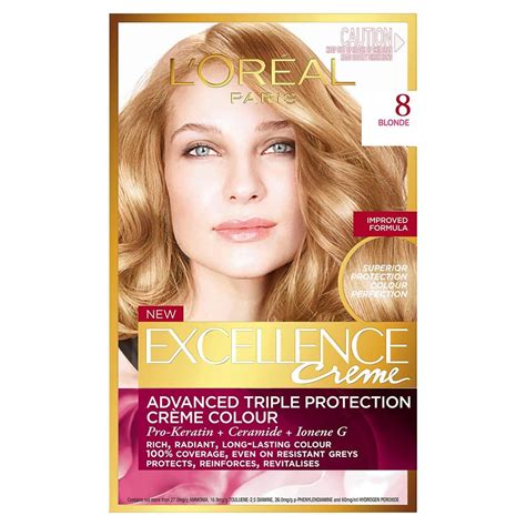 Loreal Excellence 8 Blonde Triple Care Colour Advanced technology